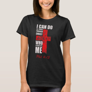 Camiseta Cita verbal de la biblia cristiana Jesucristo Fili