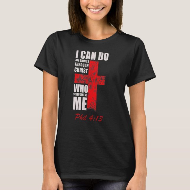Camiseta Cita verbal de la biblia cristiana Jesucristo Fili (Anverso)