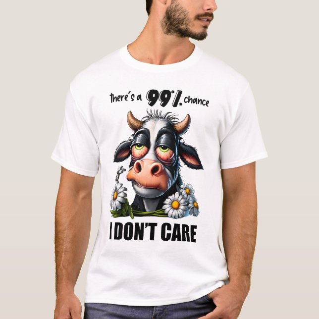 Camiseta Cita Y Palabras Sarcásticas De Vacas Divertidas (Anverso)