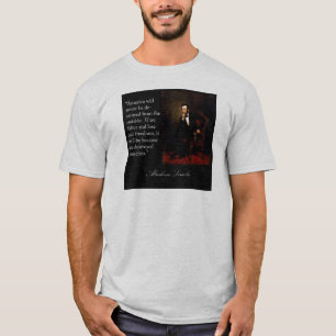 Camiseta Cita y retrato de Abraham Lincoln