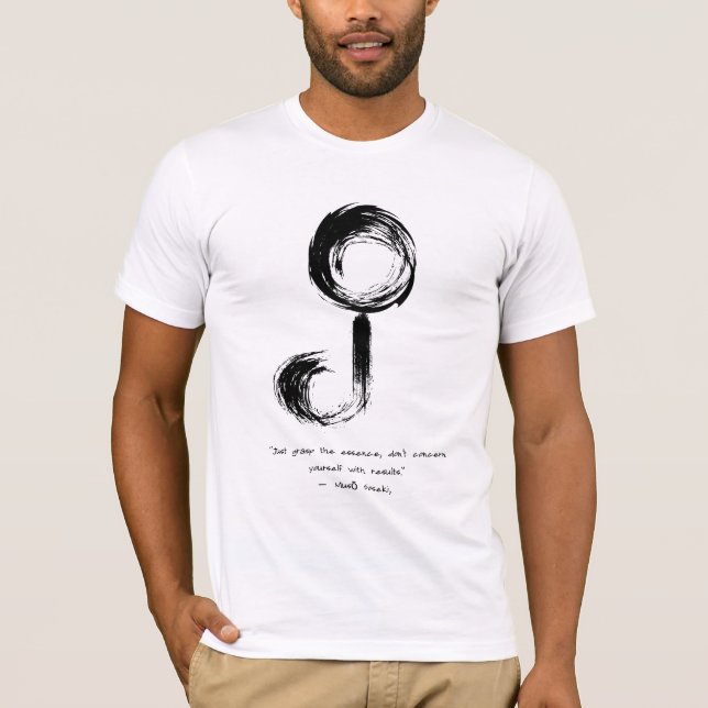 Camiseta Cita Zen: Sabiduría y meditación (Anverso)