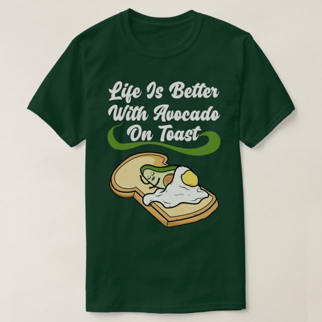 Camiseta Citación de la tostada Vegan (Diseño del anverso)