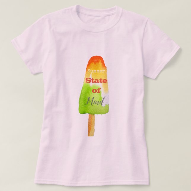 Camiseta Citación veraniega popsicle lime sorbet lindo food (Diseño del anverso)
