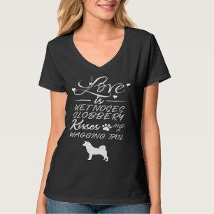 Camiseta Citas de Akita amor mi perro para mujeres