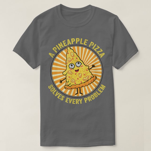 Camiseta Citas de alimentos divertidas de piña hawaiana par (Diseño del anverso)