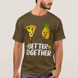 Camiseta Citas de alimentos divertidas de piña hawaiana par