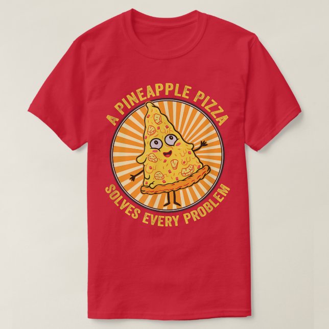 Camiseta Citas de alimentos divertidas de piña hawaiana par (Diseño del anverso)