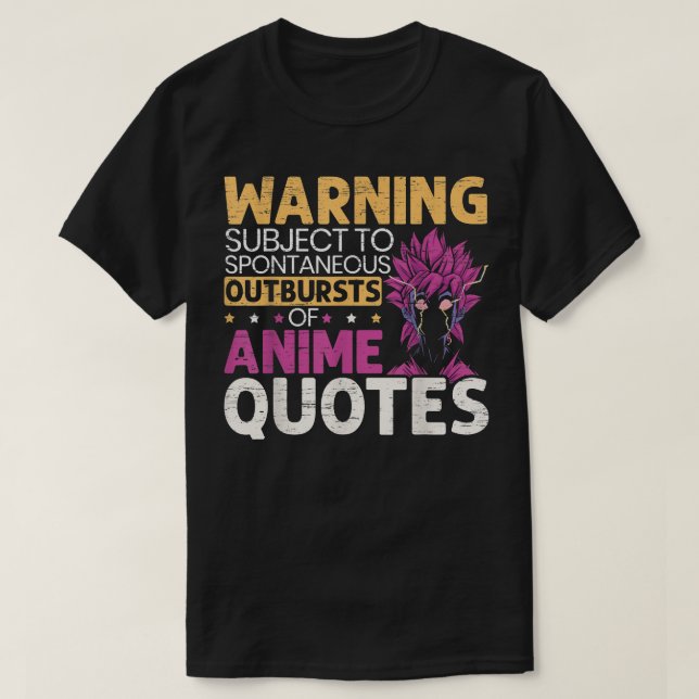 Camiseta Citas de Anime Lector de Manga Amante Otaku Kawaii (Diseño del anverso)