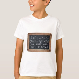 Camiseta Citas de artista de Ardoise 03 Degas Kids Tee