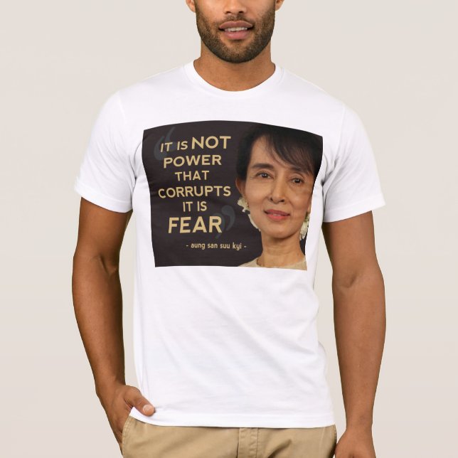 Camiseta Citas de Aung San Suu Kyi (Anverso)