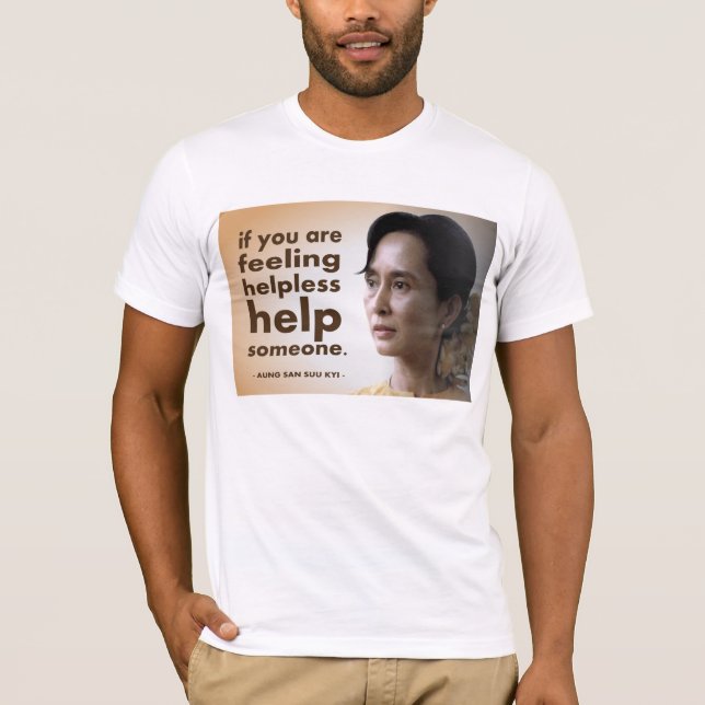 Camiseta Citas de Aung San Suu Kyi (Anverso)