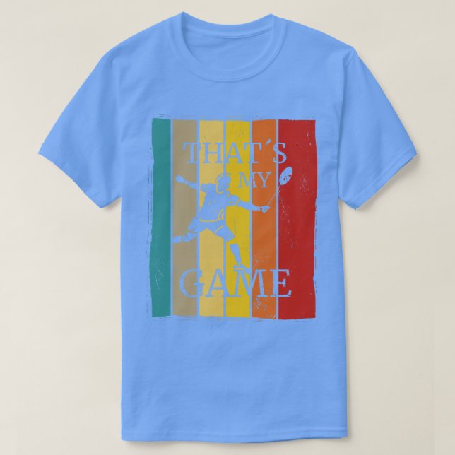 Camiseta Citas de bádminton Retro (Diseño del anverso)