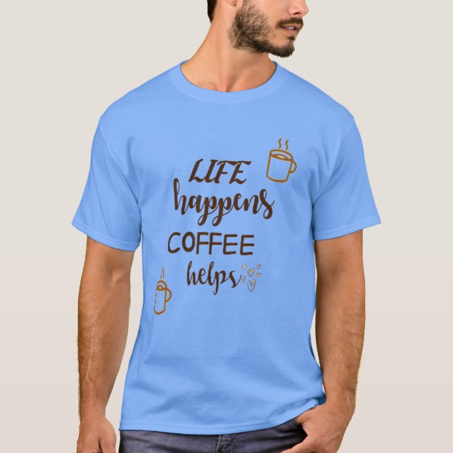 Camiseta Citas de café vintage (Anverso)