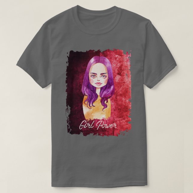 Camiseta Citas de Chicas Poderosas Pintura (Diseño del anverso)