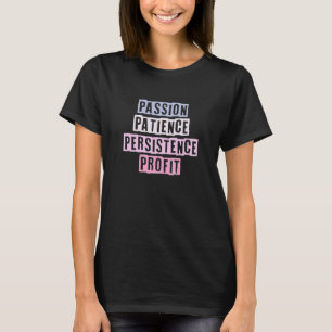 Camiseta Citas de colores Ideas Pasión Persistencia de la p