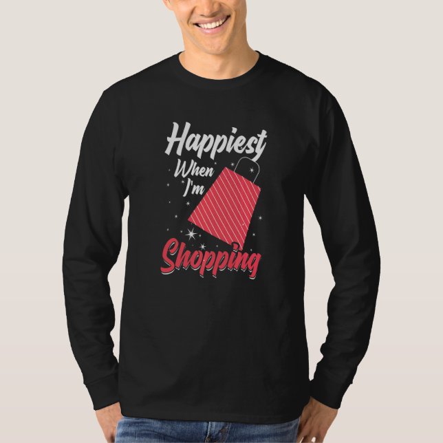Camiseta Citas de compra Chistes de compras 8 (Anverso)