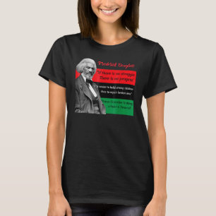 Camiseta Citas de Frederick Douglass Bandera Panafricana Ne