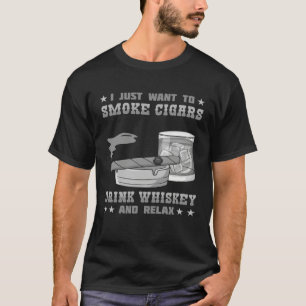 Camiseta Citas de fumador de puros fumando 1