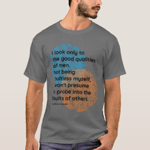 Camiseta Citas de hombres de Mahatma Gandhi amigos