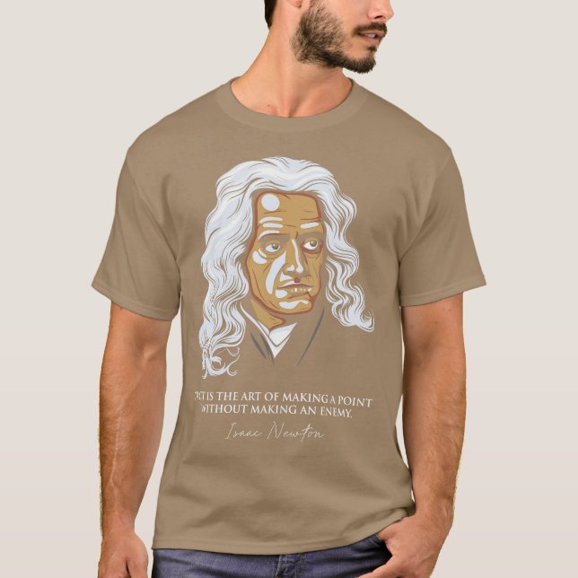 Camiseta Citas de Isaac Newton (Anverso)