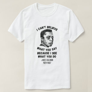 Camiseta Citas de James Baldwin
