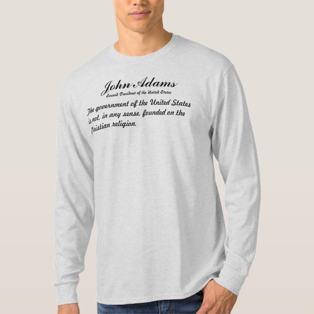 Camiseta Citas de John Adams (Anverso)