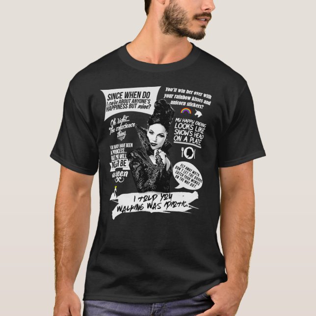 Camiseta Citas de la malvada reina Regina Mills - Ouat Esse (Anverso)