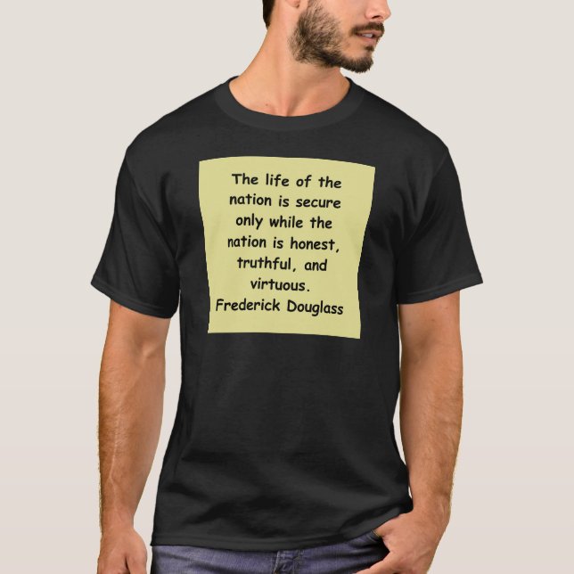 Camiseta citas de los douglass del frederick (Anverso)