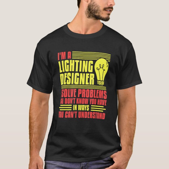 Camiseta Citas de luz de teatro del diseñador de iluminació (Anverso)