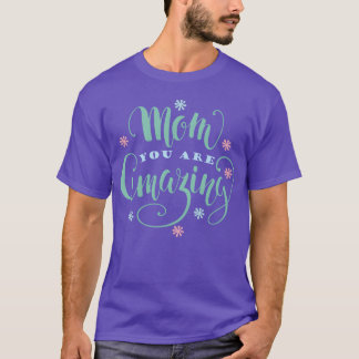 Camiseta Citas de mamá con diseño de flores amiga
