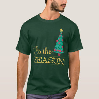 Camiseta Citas de Navidad con familia de árbol de Navidad