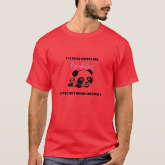 Camiseta Citas de panda retro