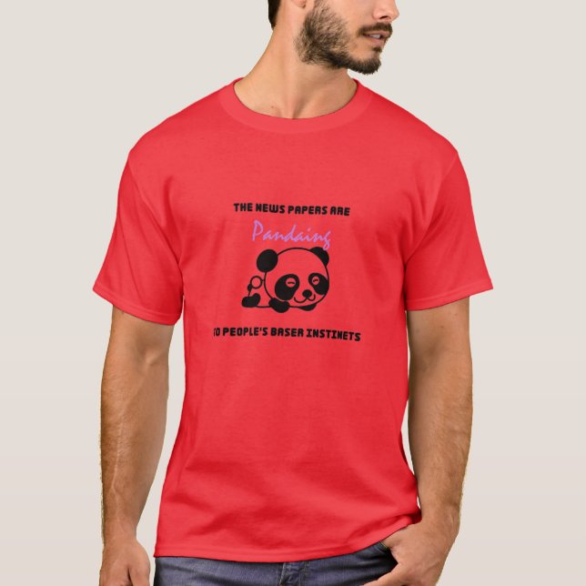 Camiseta Citas de panda retro (Anverso)