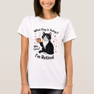 Camiseta Citas de retiro de gatos divertidas en el día del