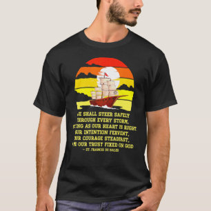 Camiseta Citas de Santa Frances De Sales católica Confiar