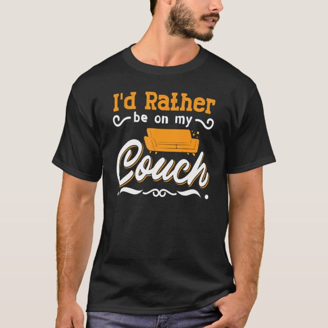 Camiseta Citas de sofá sala de estar de patata (Anverso)