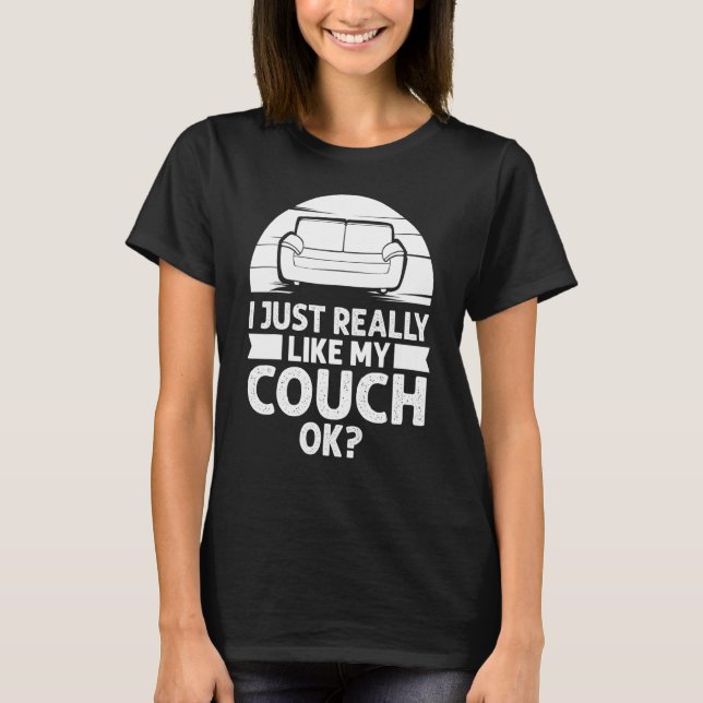 Camiseta Citas de sofá sala de estar de patata (Anverso)