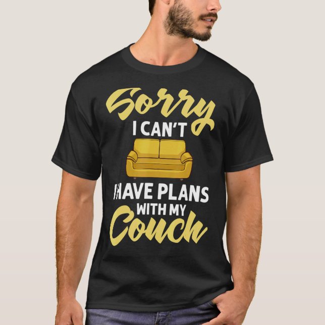 Camiseta Citas de sofá sala de estar de patata (Anverso)
