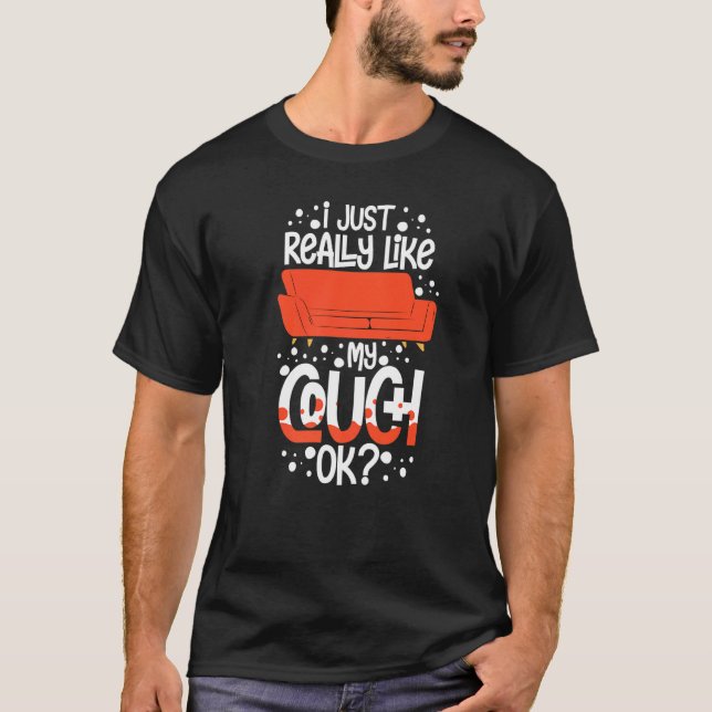Camiseta Citas de sofá sala de estar de patata (Anverso)