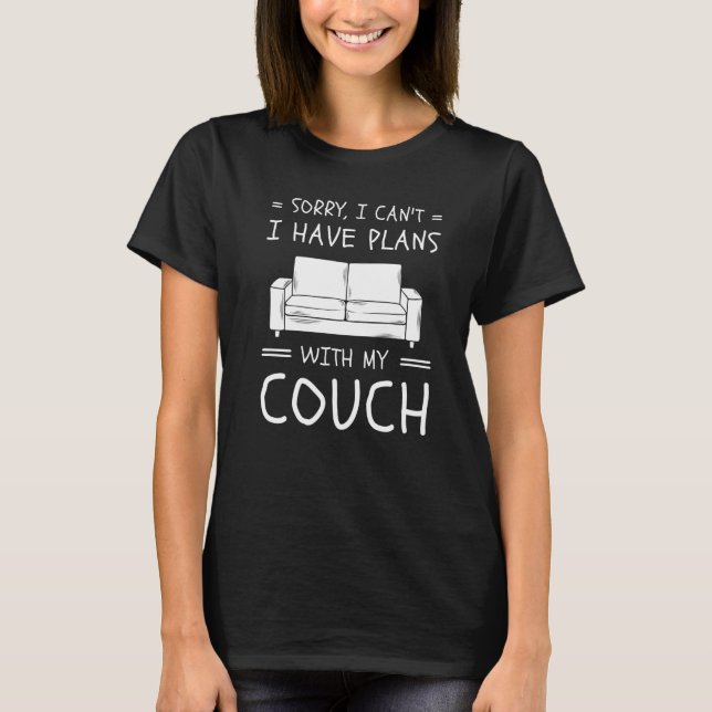 Camiseta Citas de Sofá  Sofá Patata Sala de Estar (Anverso)