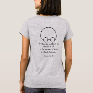 Camiseta Citas de un líder sabio, "nada…" B