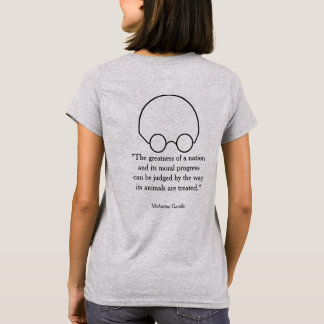 Camiseta Citas de un sabio líder, "La grandeza..."
