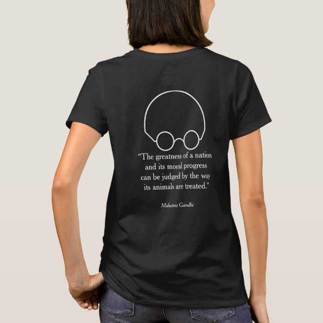 Camiseta Citas de un sabio líder, "La grandeza..." B (Reverso)