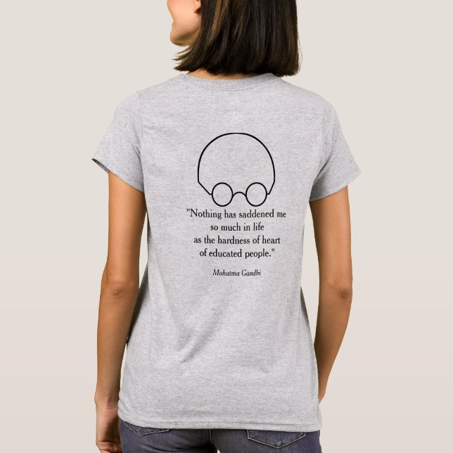 Camiseta Citas de un sabio líder, "Nada..." B (Reverso)
