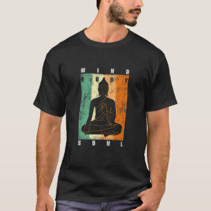 Camiseta Citas de Yoga del Alma Cuerpo Espíritu Buda Medita