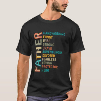 Camiseta Citas del Día del Padre Trabajador Divertido Sabio
