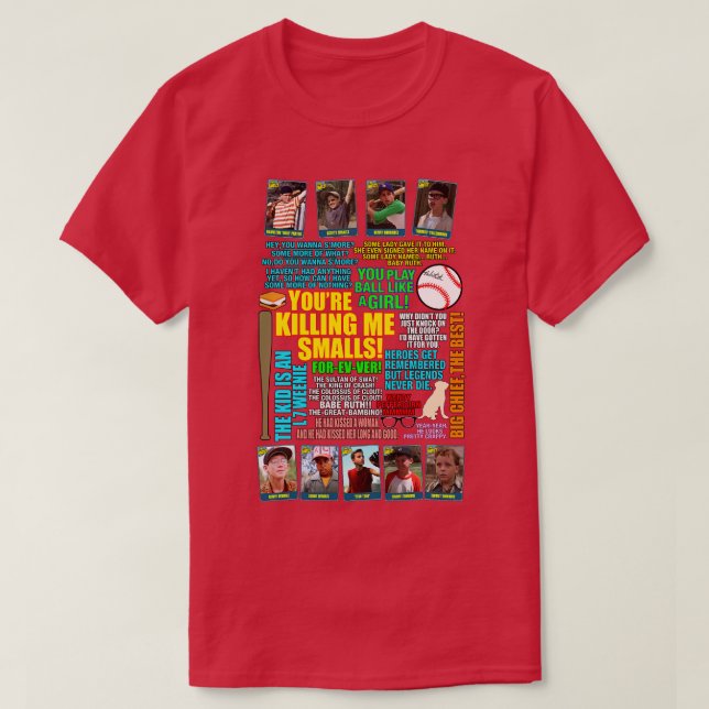 Camiseta Citas del equipo de Sandlot (Diseño del anverso)