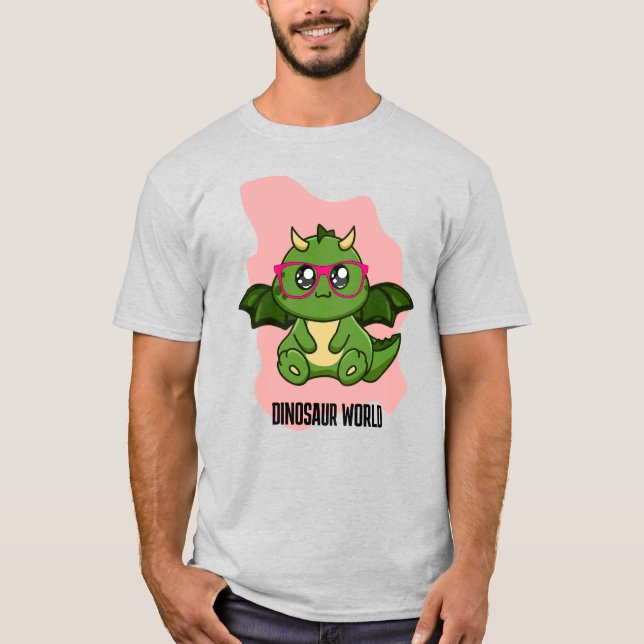 CAMISETA CITAS DEL MUNDO DE LOS DINOSAURIOS PREHISTÓRICOS (Anverso)