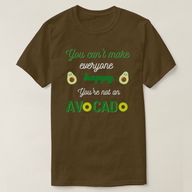 Camiseta citas divertidas de aguacate (Diseño del anverso)