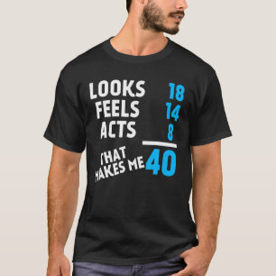 Camiseta Citas divertidas de cumpleaños de 40 años de 1980